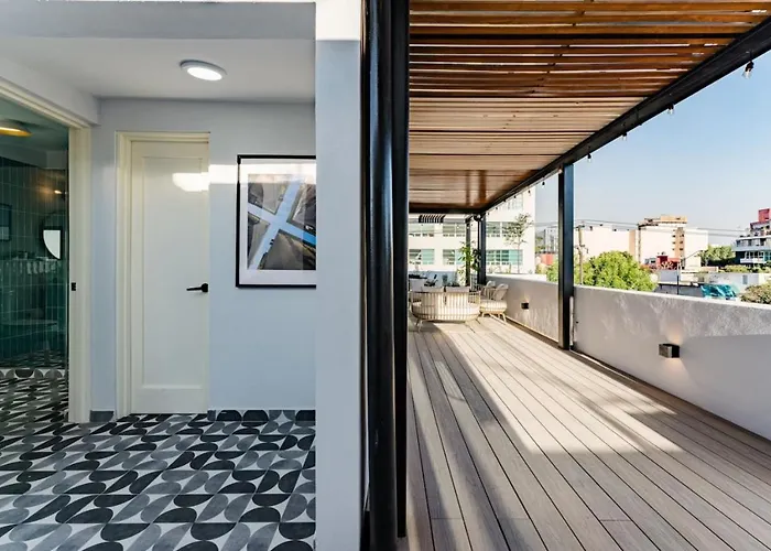 Rooftop Retreat, Bbq, Vibrant Roma Norte Holiday home *