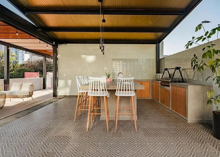 Rooftop Retreat, Bbq, Vibrant Roma Norte