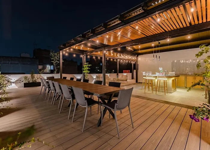 Rooftop Retreat, Bbq, Vibrant Roma Norte *